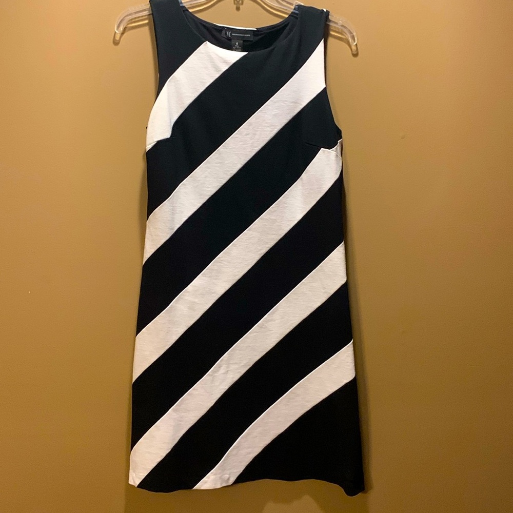 INC International Concepts dress size small black and white striped Mother’s Day
